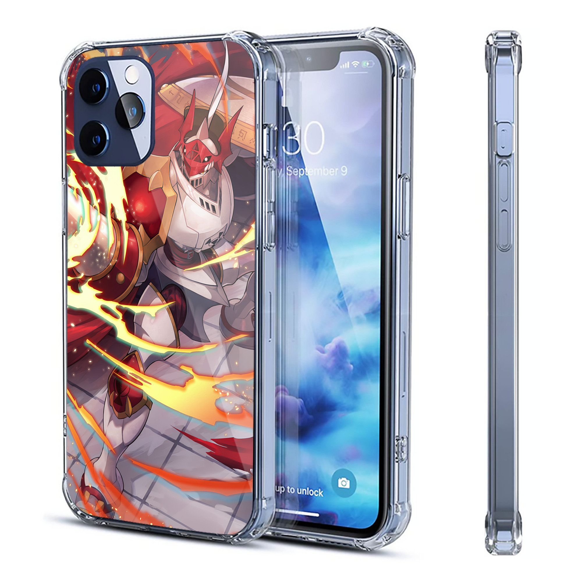（画像用） Digimon デジタルモンスター/デジモン 【iPhone 12シリーズ対応】透明スマホケース（クリアソフトケース）
